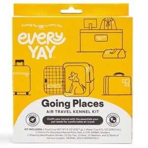 NIP Every yay airline kennel travel kit